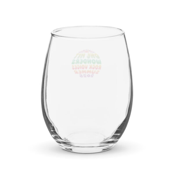 2025 Summer of One Hit Wonders stemless wine glass - Image 2