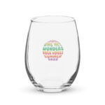 2025 Summer of One Hit Wonders stemless wine glass